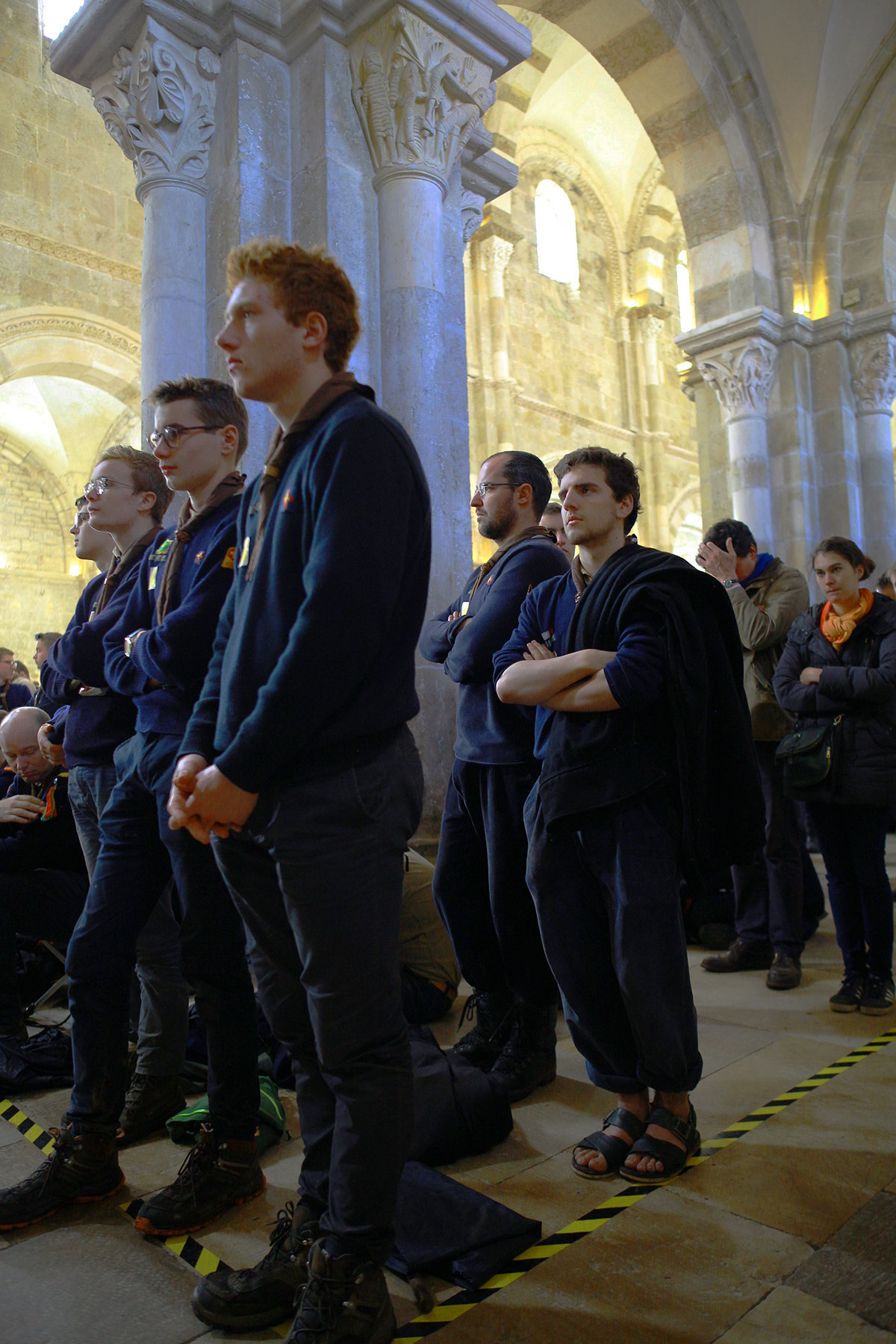 Un week-end avec les scouts de France à Vézelay, lieu du lancement de la deuxième croisade en 1147.