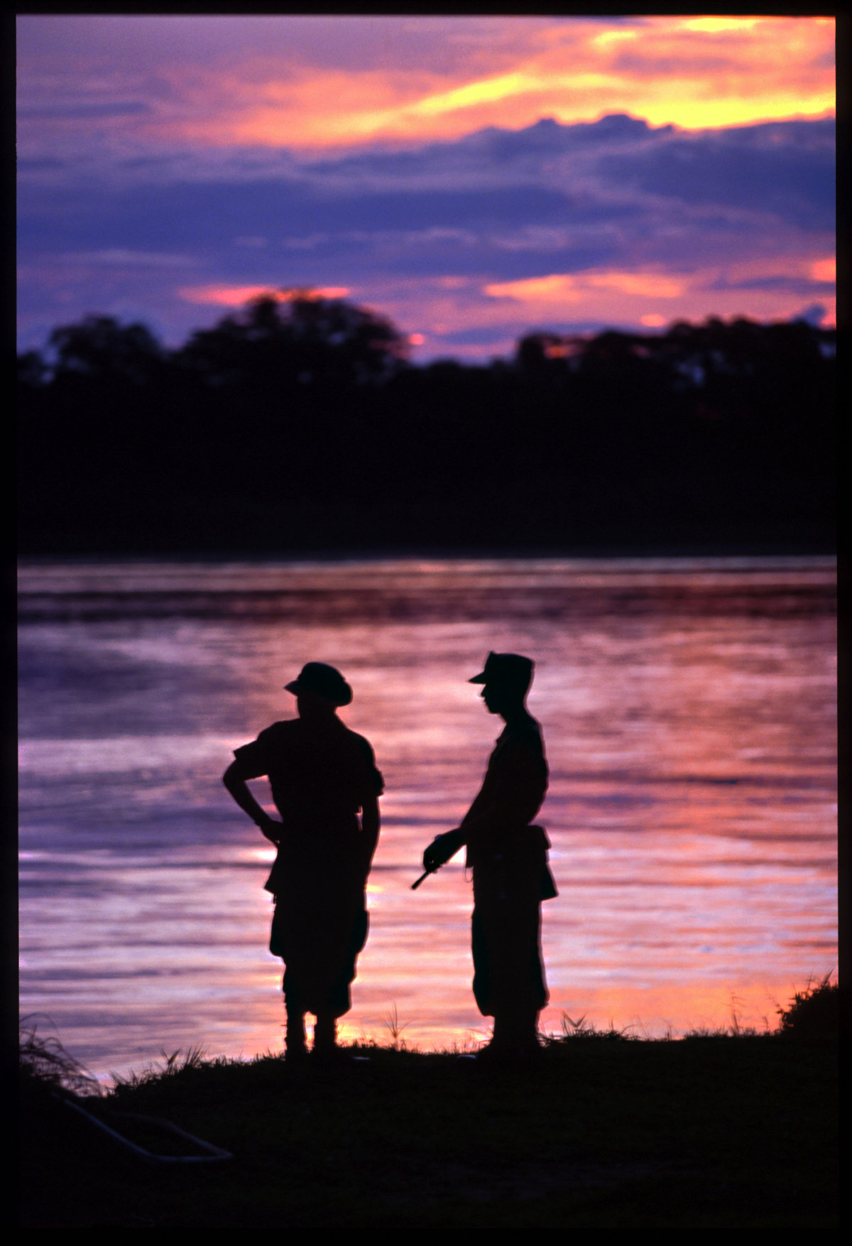 Sunset on the Amazon