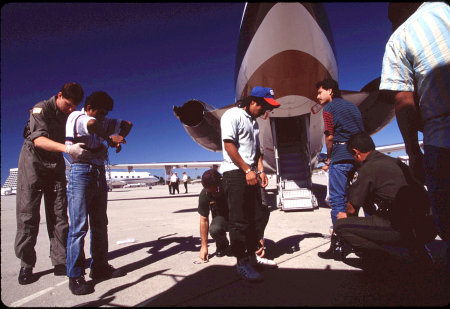 Deporting criminal aliens, Atlanta, Georgia.