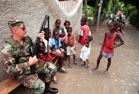 Operation Uphold Democracy. Port-au-Prince, Haiti
