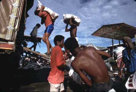 Marine transfer station,  Uraba, Colombia.