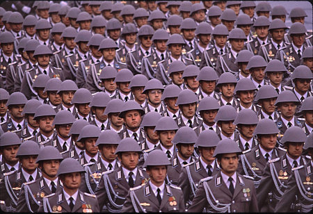 40th anniversary military parade. Berlin, DDR.