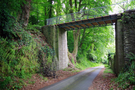 Finie et glorieuse, la passerelle de Gustave Eiffel habite désormais vigoureusement les bois de Bretagne qui l'ont vue naître.