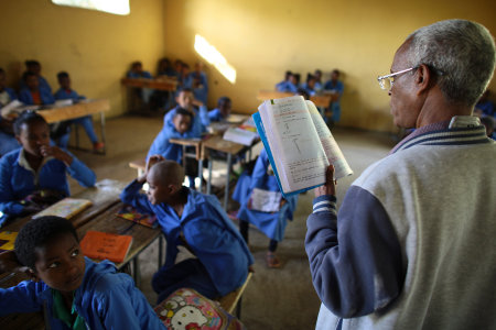 Gebretsahme WeldeSelase is now back at work teachin g high school in Aksum.